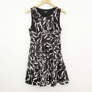 Express dress black gray sleeveless flowy dress 8